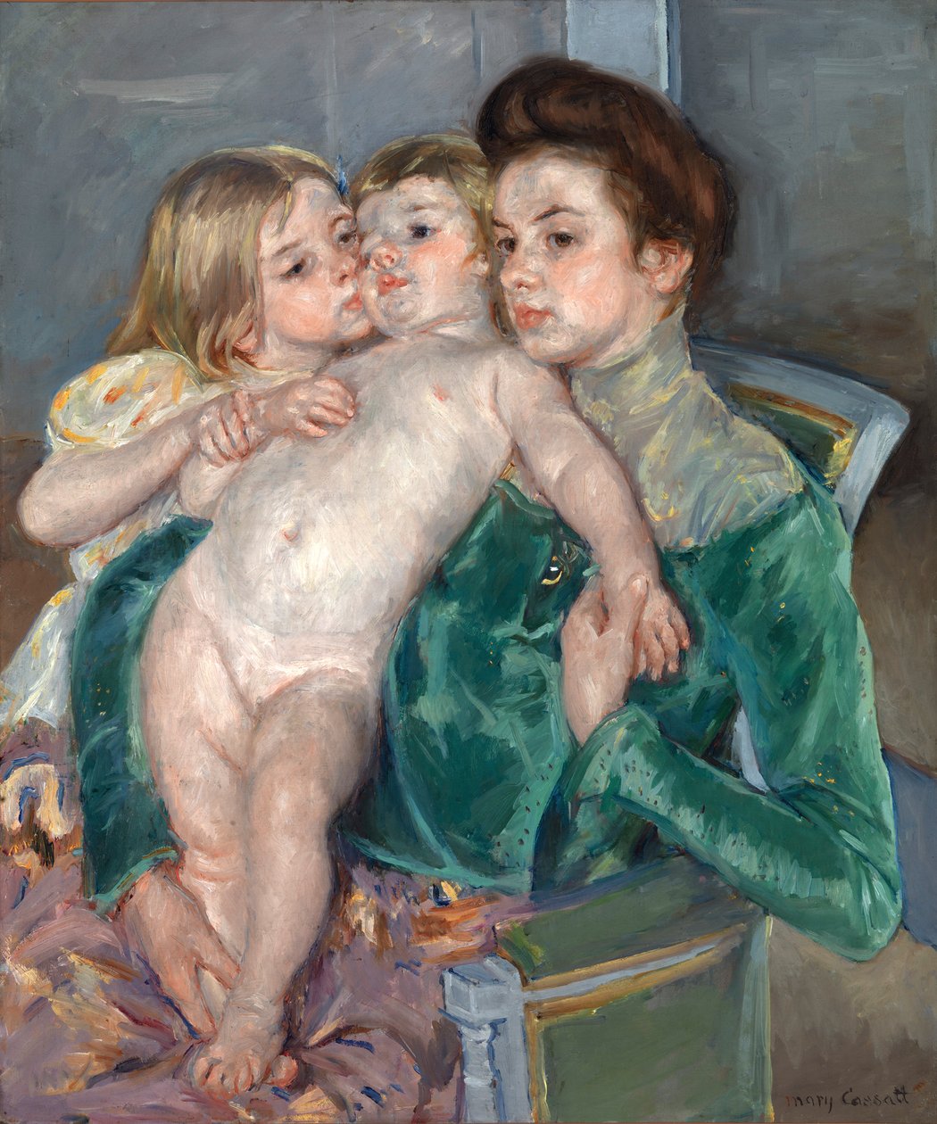 Okşamak, 1902. by Mary Cassatt
