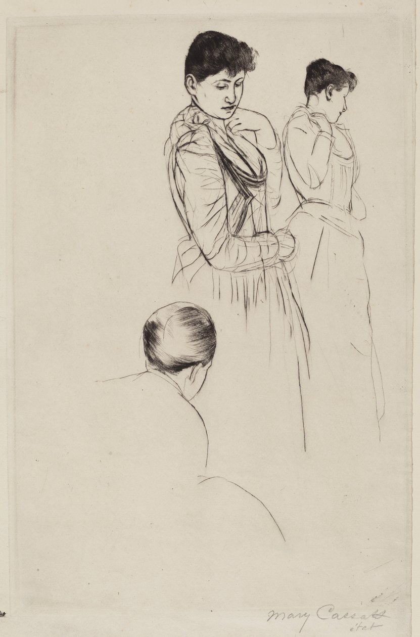 Montaj, 1890-1891. by Mary Cassatt