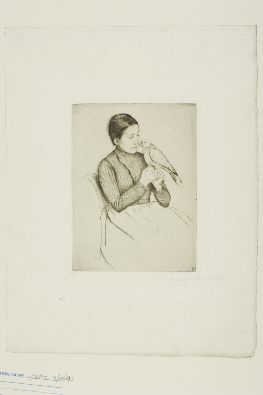Papağan by Mary Cassatt