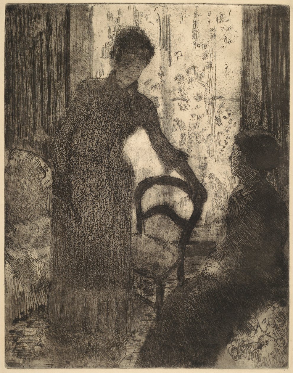 Ziyaretçi, c. 1880. by Mary Cassatt