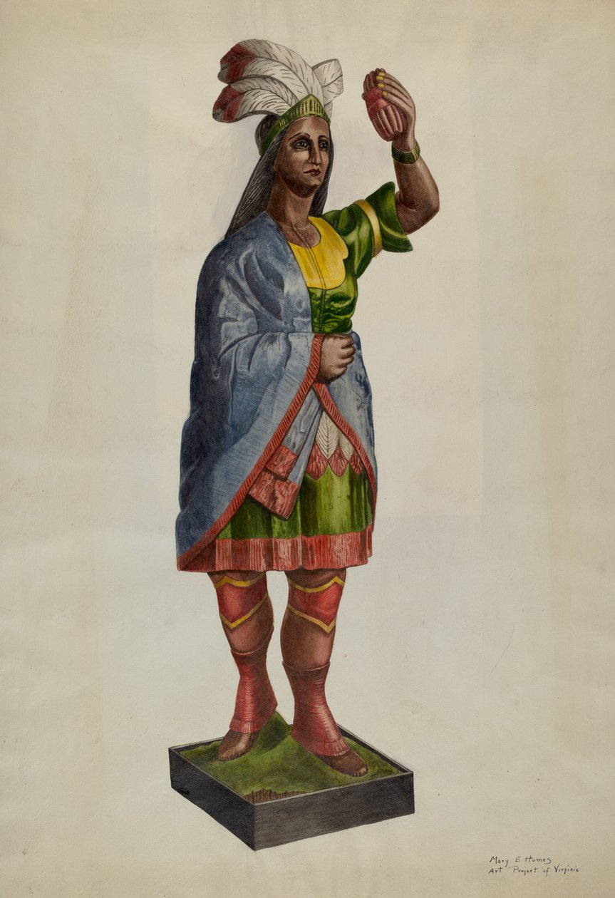 Puro Mağazası Pocahontas, c. 1939. by Mary E Humes