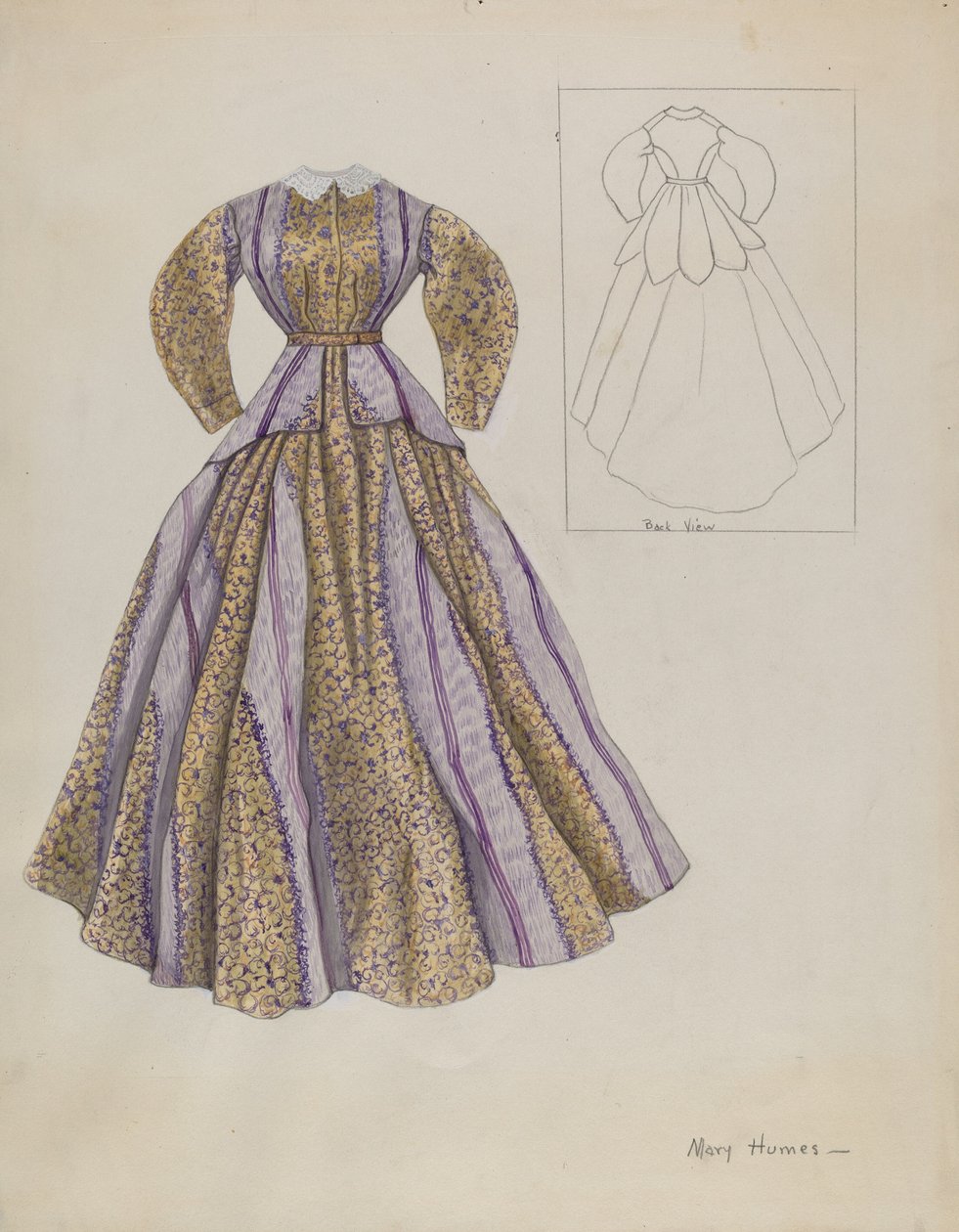 Kostüm, c. 1937. by Mary E Humes