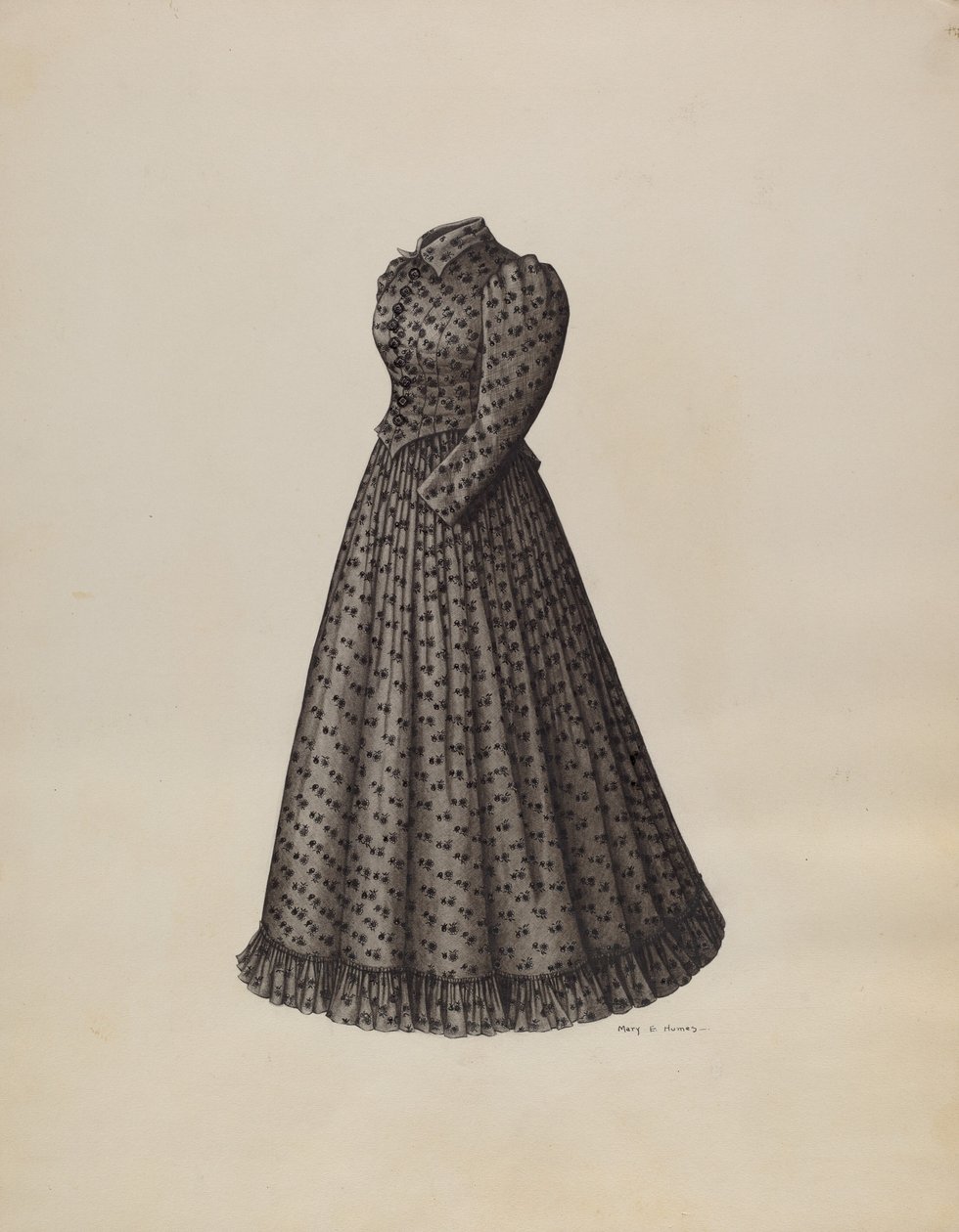 Kostüm, c. 1941. by Mary E Humes