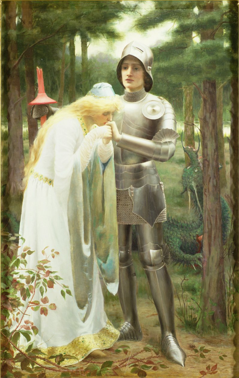 Britomart ve Amoret by Mary F. Raphael