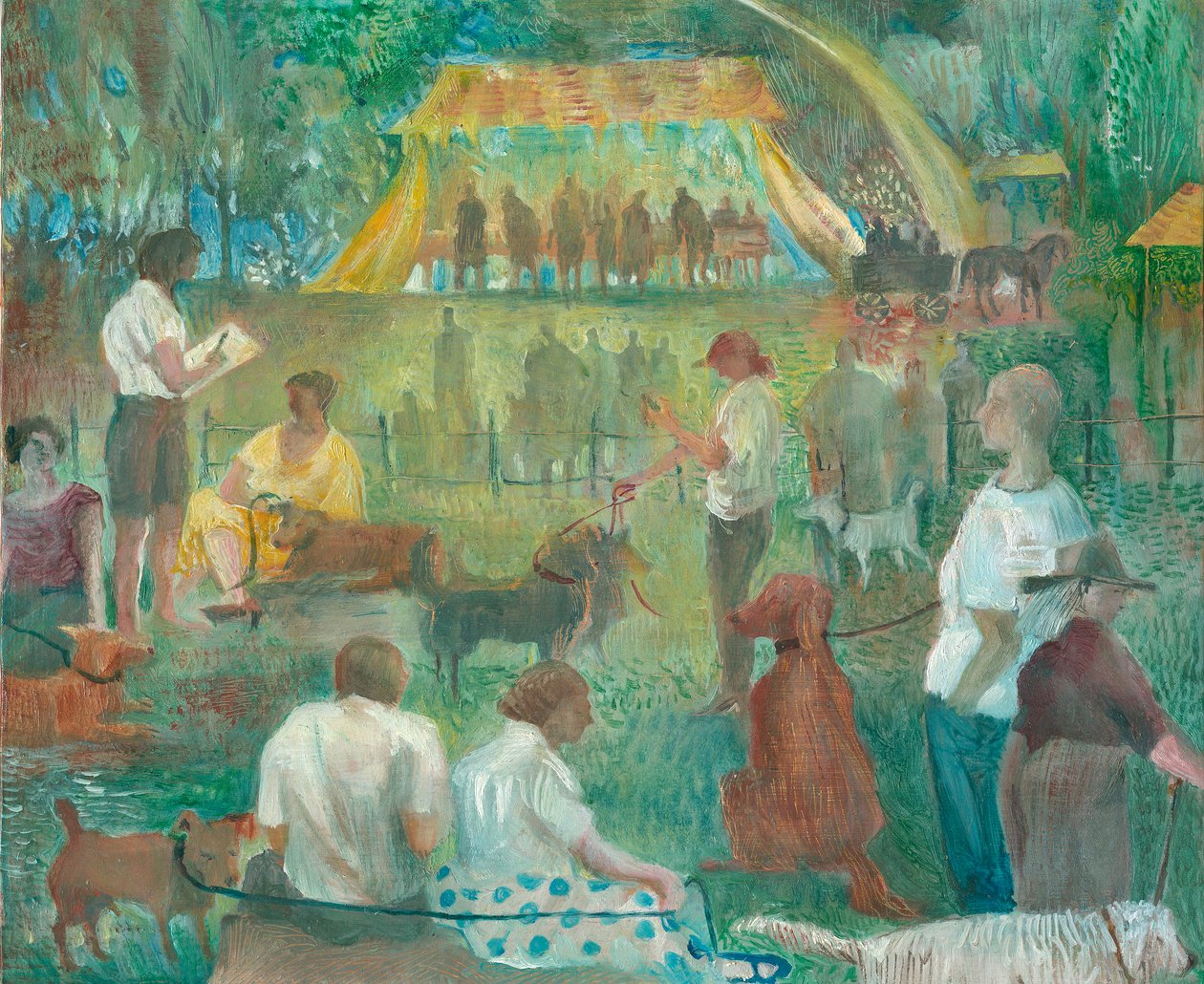 Dog Show, Wadebridge, 2012 (gemide petrol) by Mary Kuper