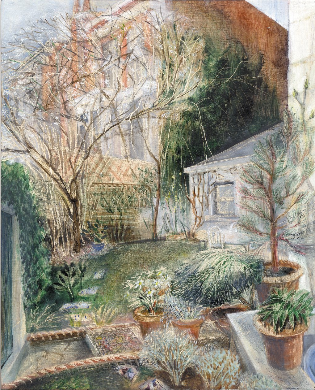 London Garden, 2002 (gemide petrol) by Mary Kuper