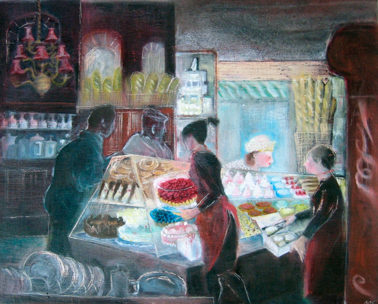 Maison Pechon, Queensway, 2005 (gemide yağ) by Mary Kuper