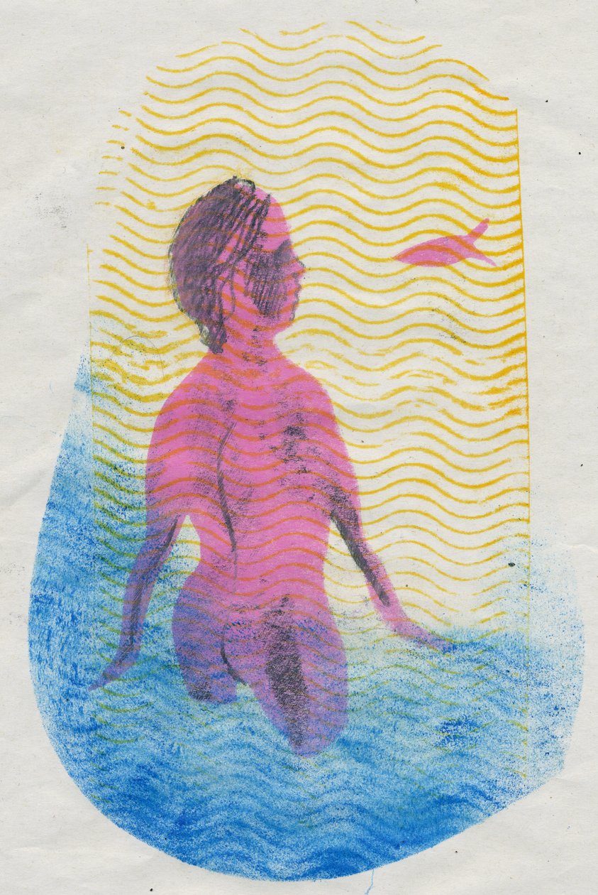 Yüzücü, 2018 (tek baskı) by Mary Kuper