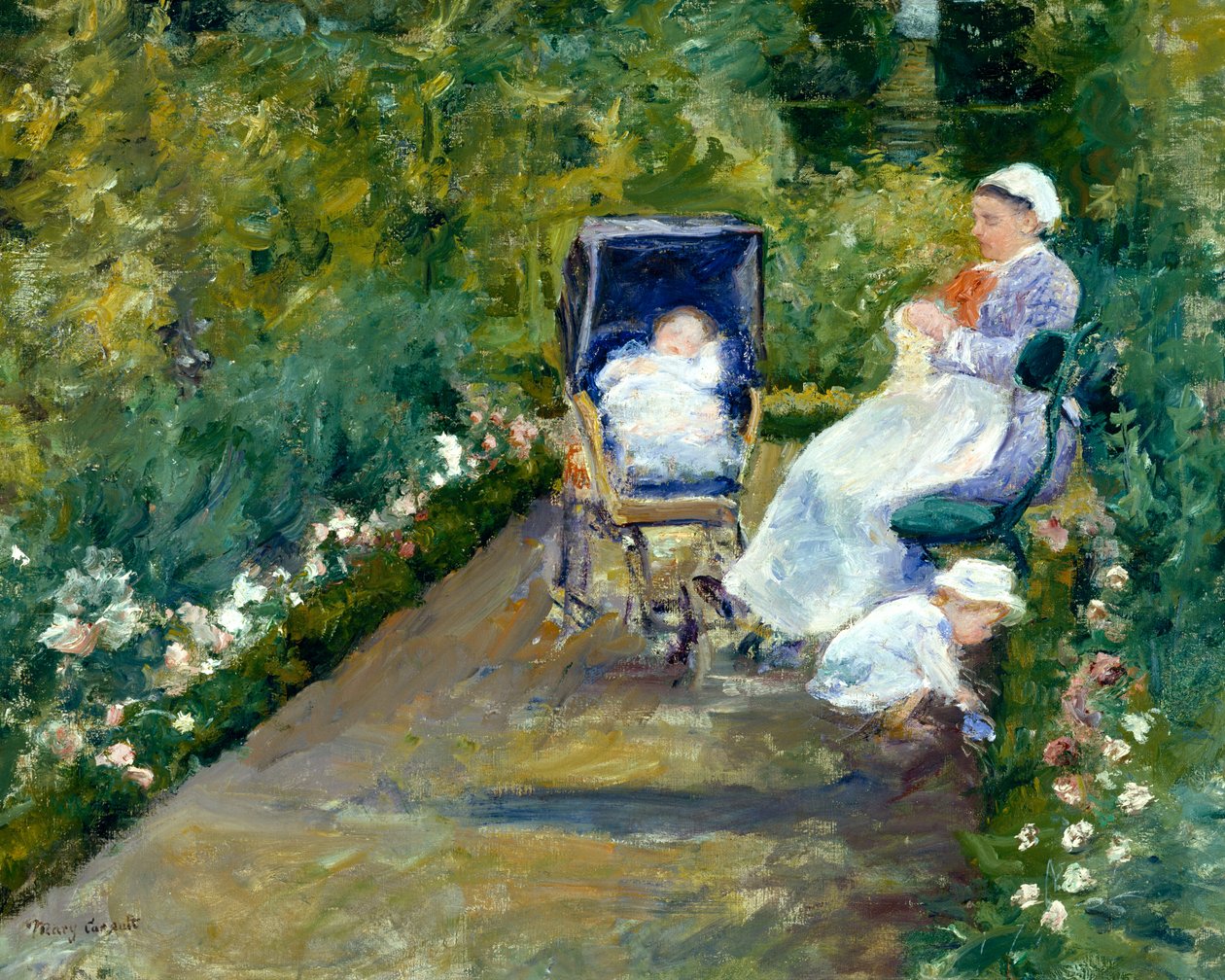 Bahçedeki Çocuklar (Hemşire) by Mary Stevenson Cassatt