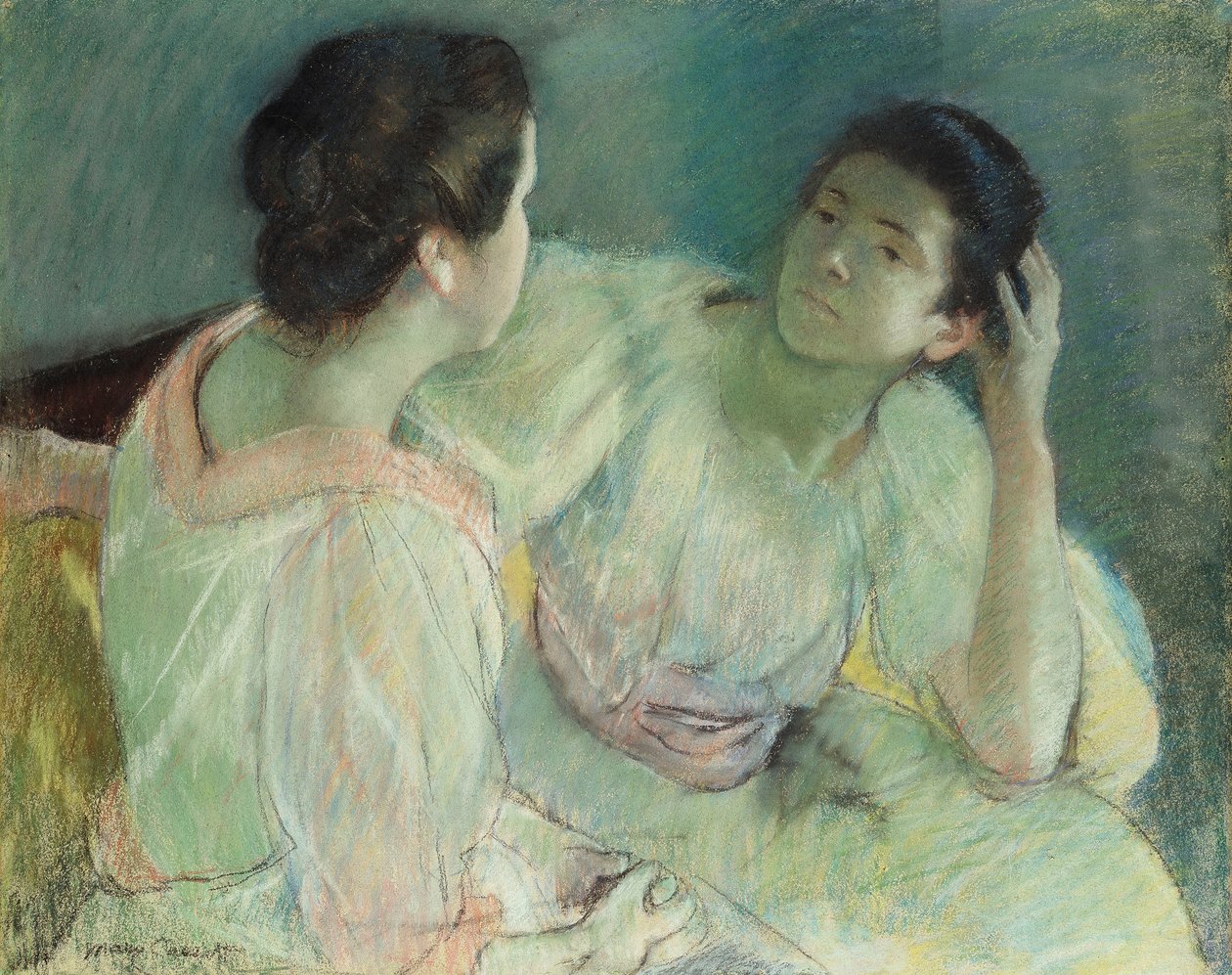 Konuşma, c.1896 by Mary Cassatt