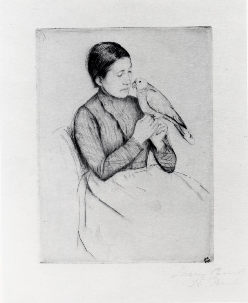 Papağan by Mary Stevenson Cassatt