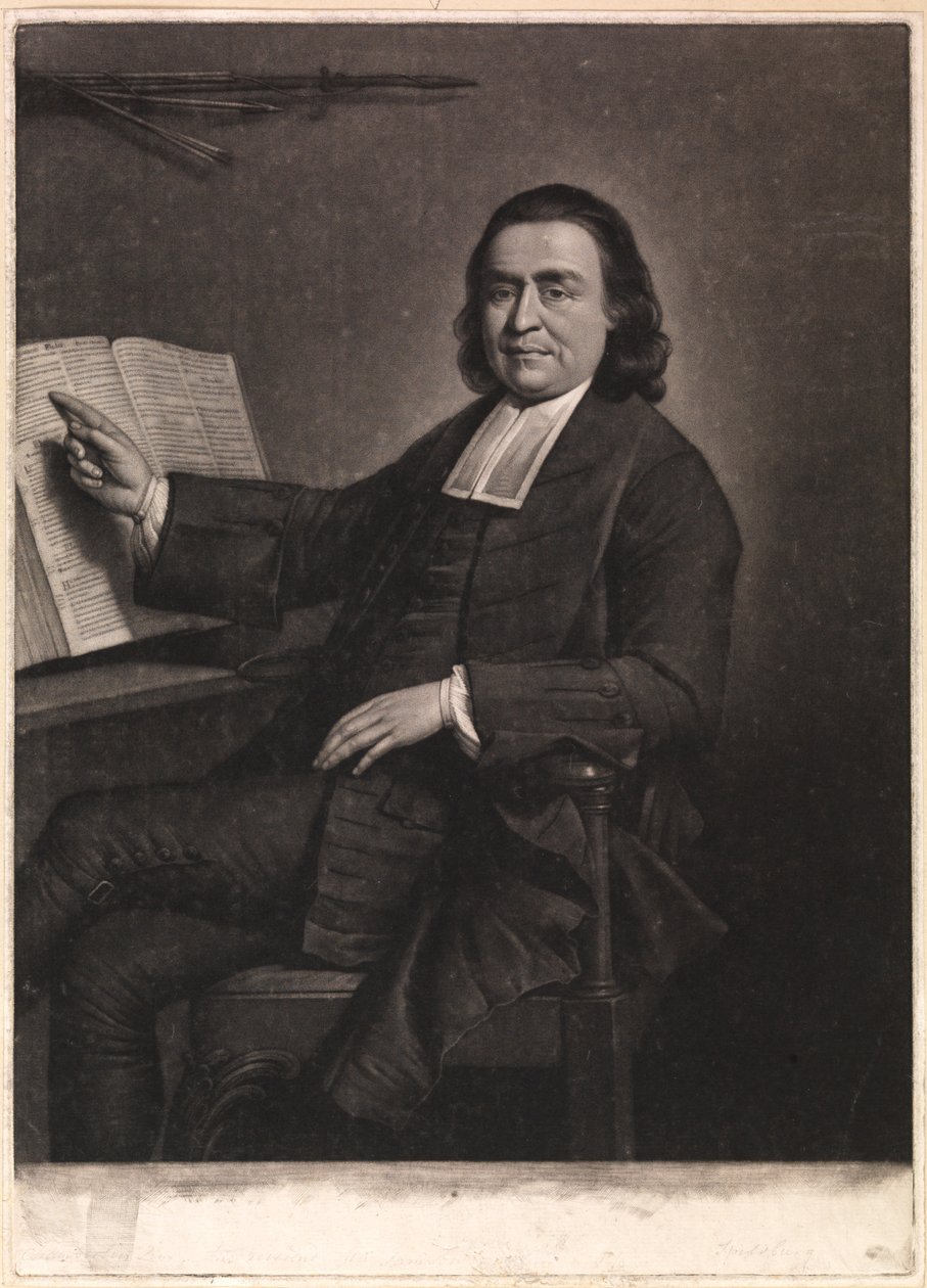 Muhterem Bay Samson Occom, Jonathan Spilsbury tarafından oyulmuş, 1768 (mezzotint) by Mason Chamberlin