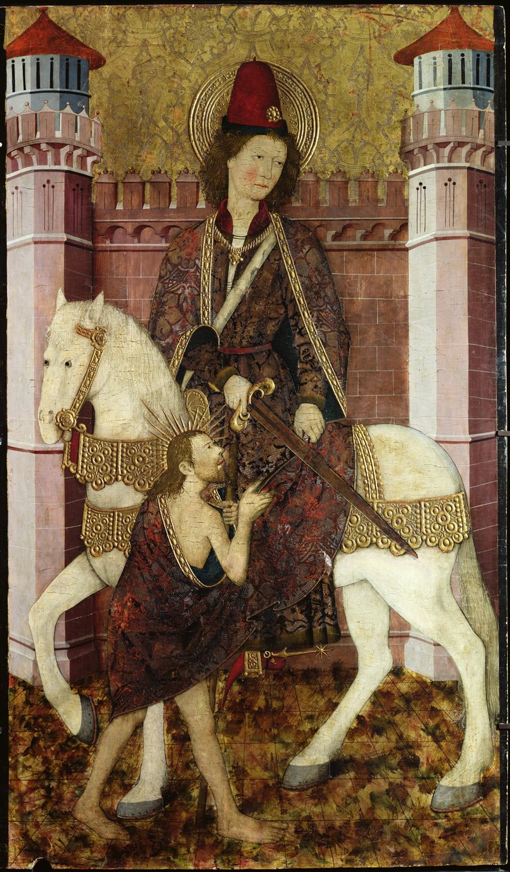 St. Martin Paltosunu Paylaşırken by Master of Bonnat