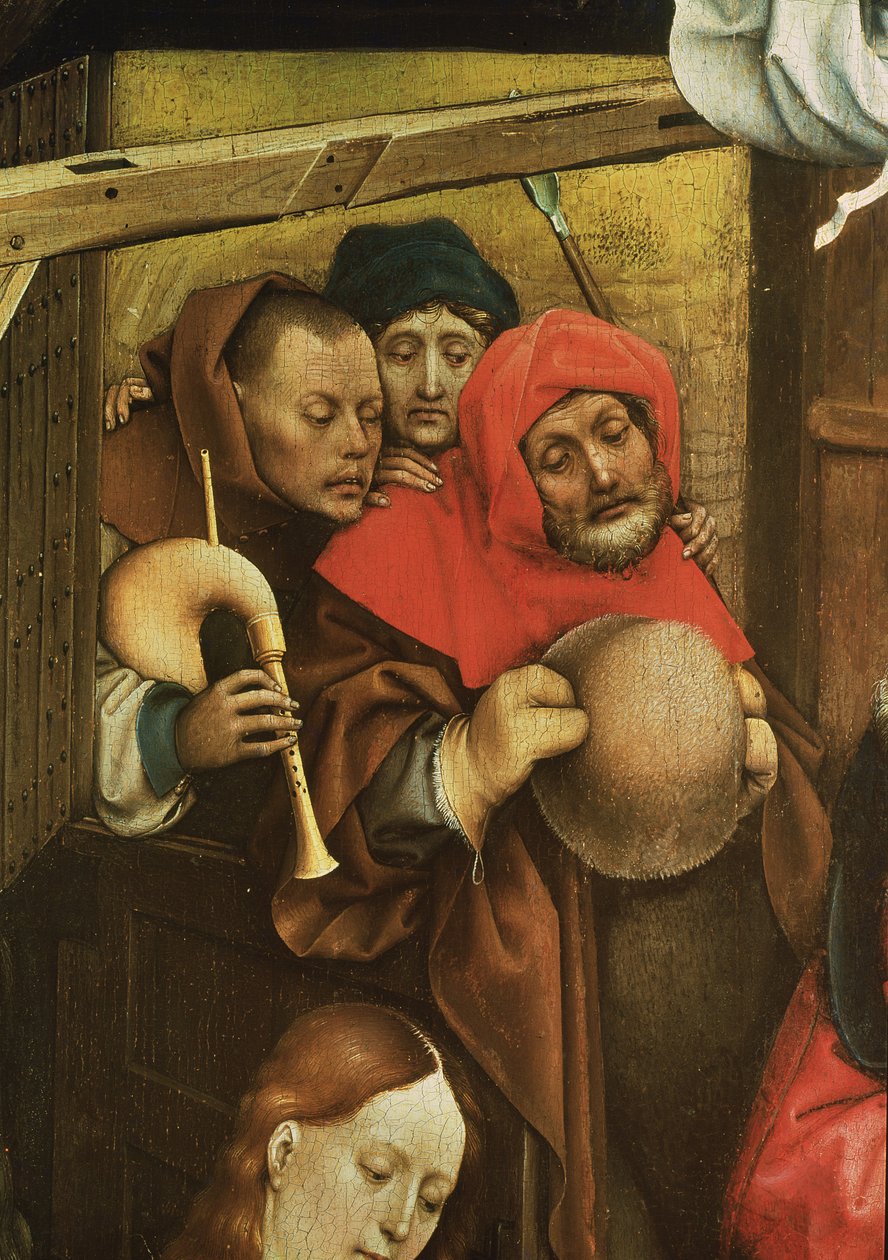 Doğuş, çobanların detayı, c.1425 (128673 detayı) by Master of Flémalle