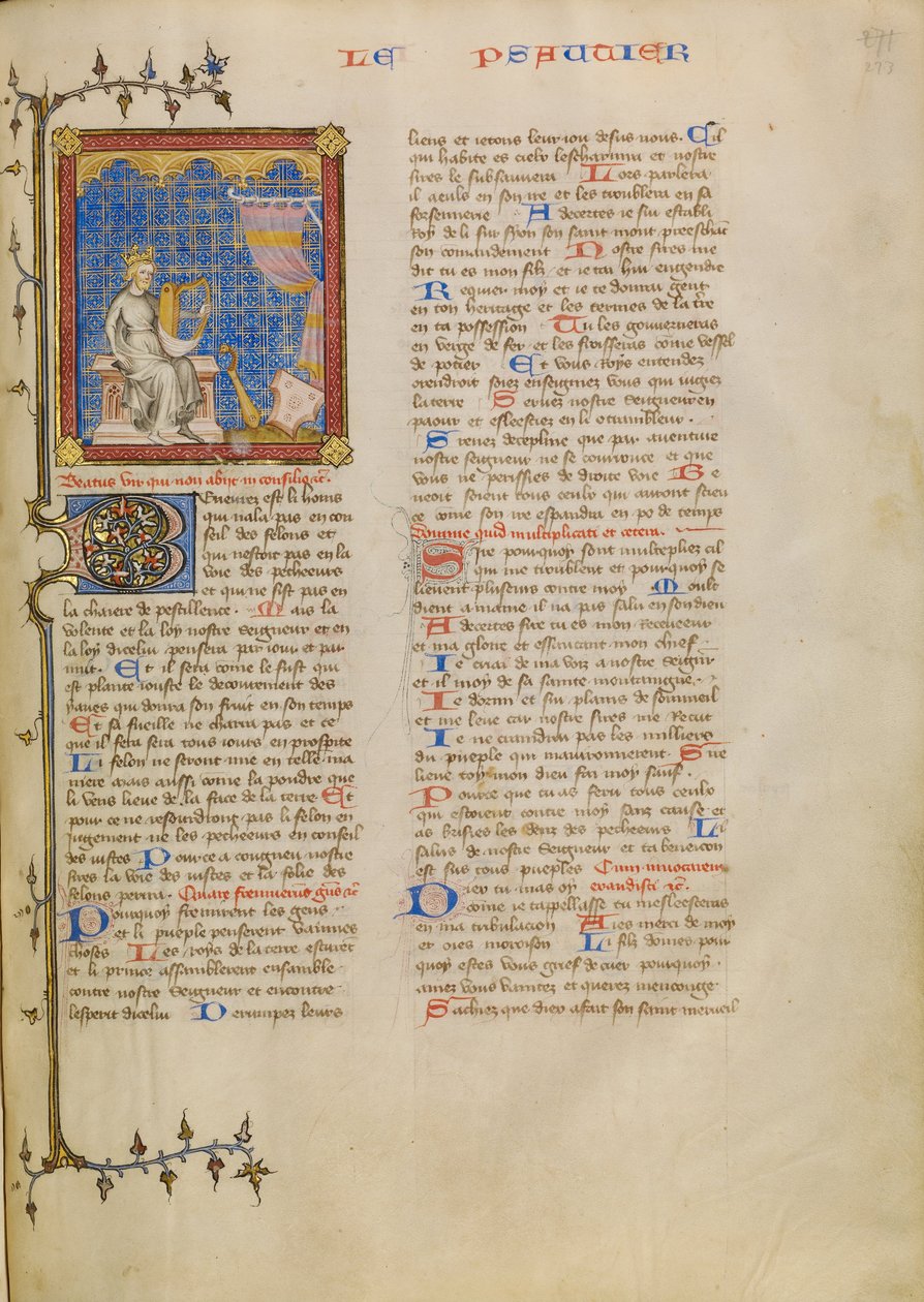 Müzik Aletleri ile David by Master of Jean