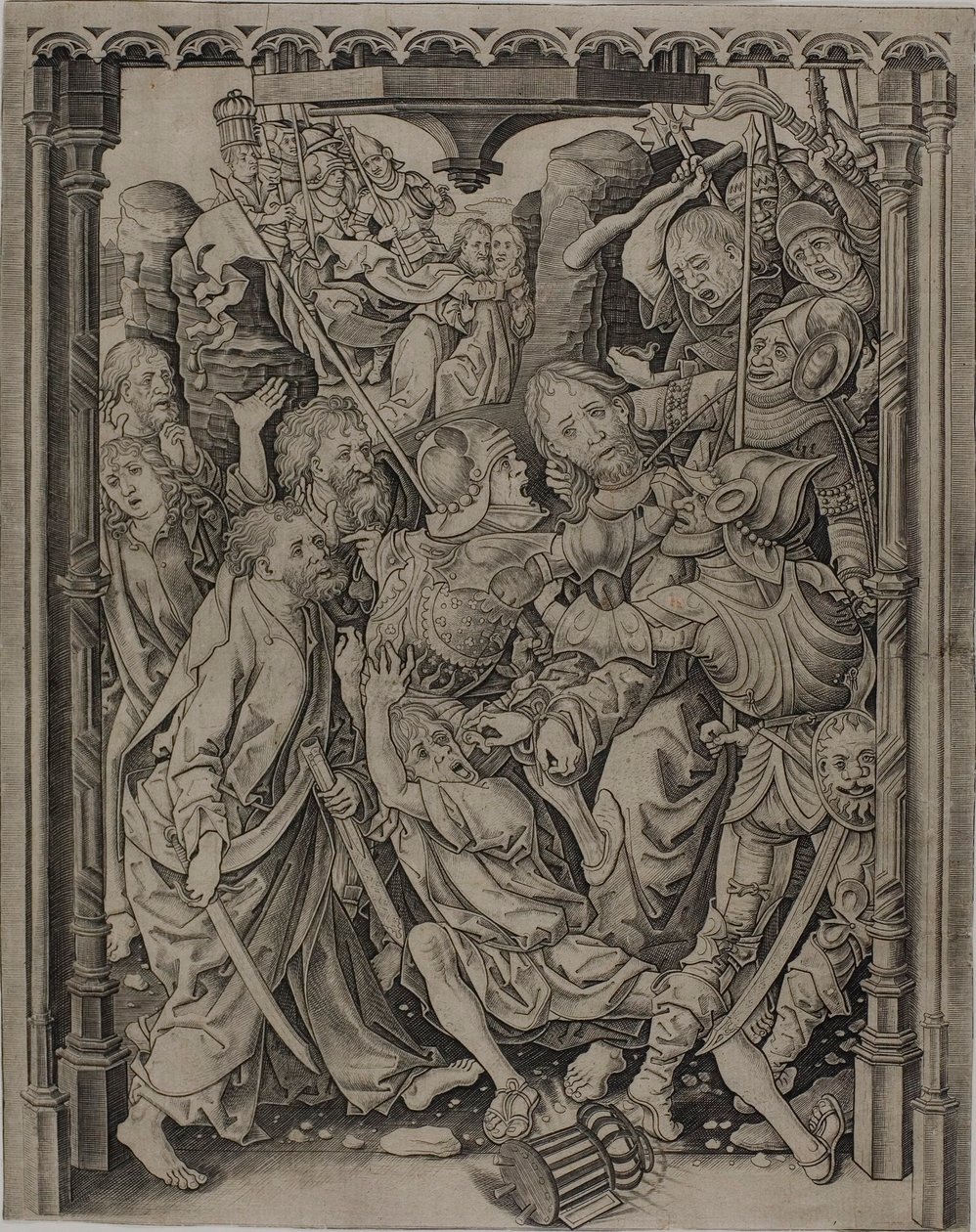 İsa Tutsak Alındı by Master I.A.M. of Zwolle