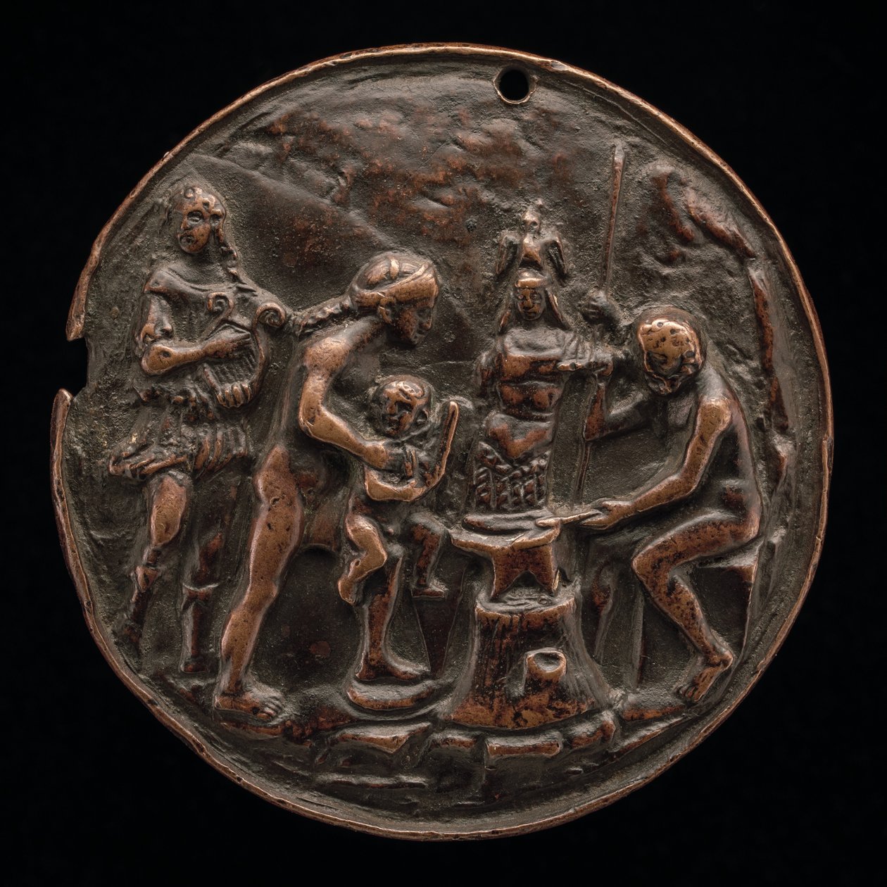 Apollo, Venüs, Mars ve Vulcan, c.1500. by Master M.C.
