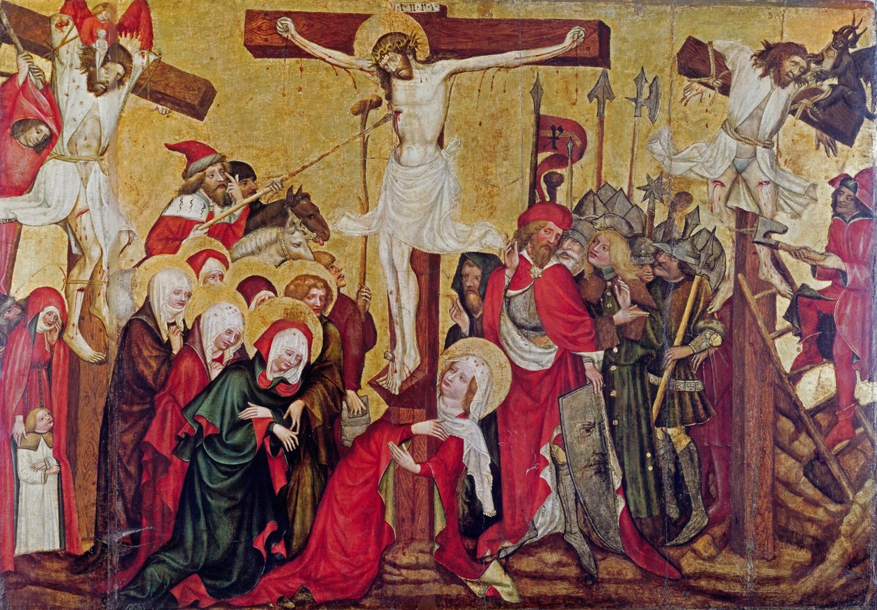 Rajhrad Altarpiece, c.1420 (panelde tempera) by Master of Raigern