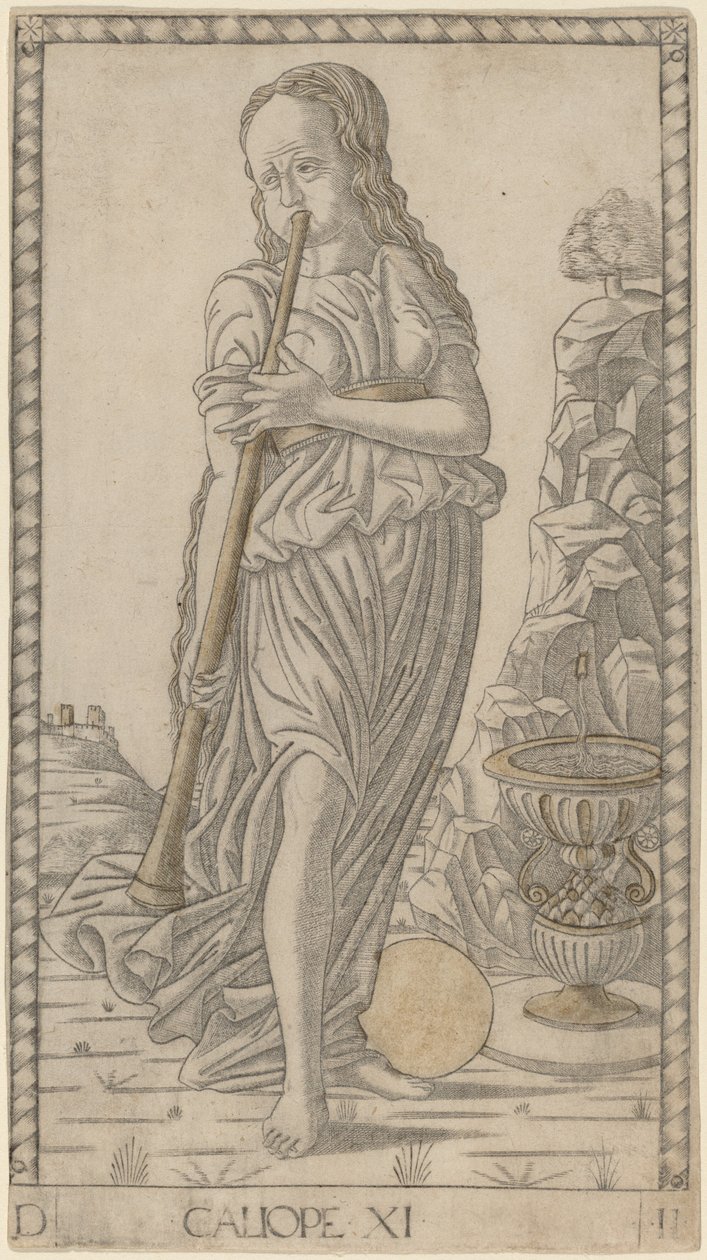 Kaliope (Kalliope) by Master of the E Series Tarocchi