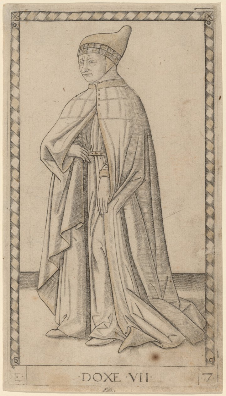 Doxe (Doge) by Master of the E Series Tarocchi