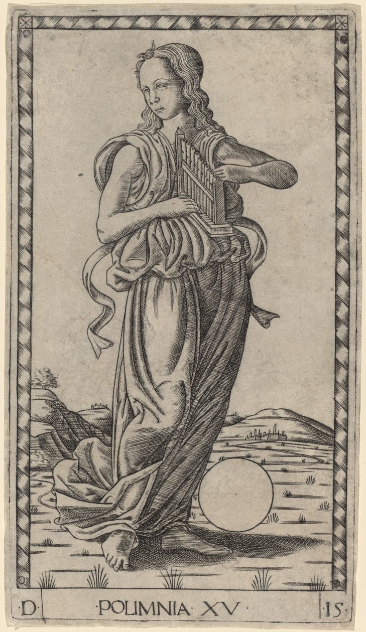 Polimnia (Polyhymnia) by Master of the E Series Tarocchi