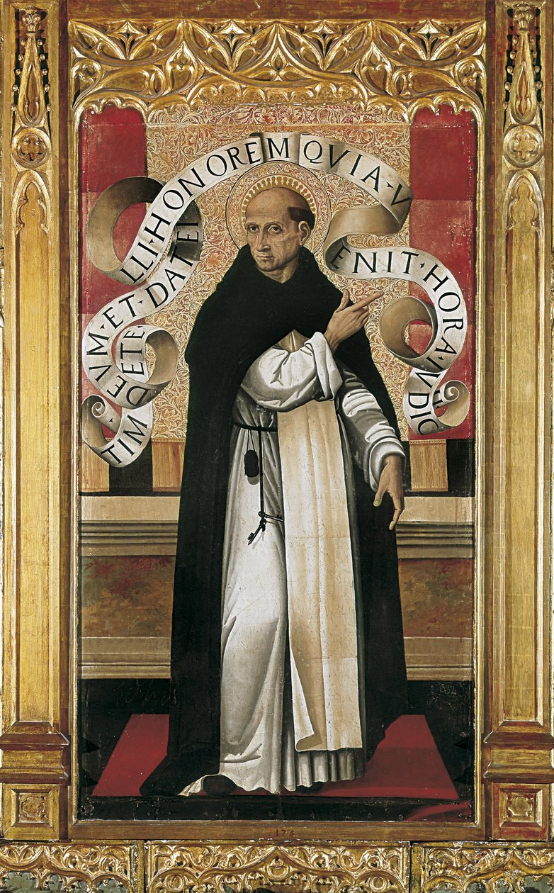 Saint Vincent Ferrer (1350-1419) (resim) by Master of the Grifo