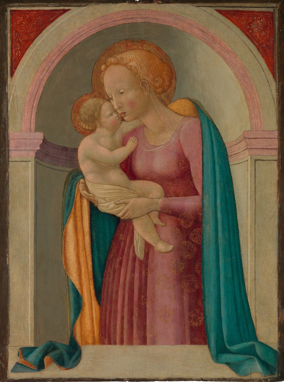 Madonna ve Çocuk. by Master of the Lanckoronski Annunciation