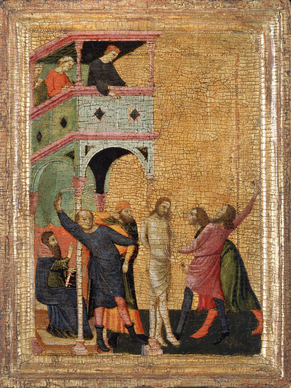 Kamçılanma (rekto) by Master of the Poldi Pezzoli diptych
