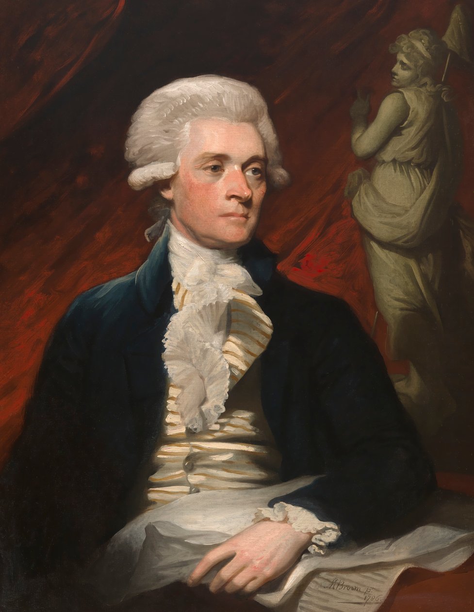 Thomas Jefferson, 1786. by Mather Brown