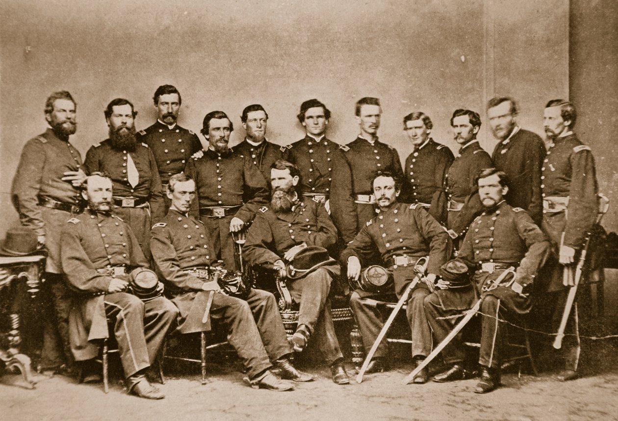 General FP Blair ve Personel, 1861-65 by Mathew B. Brady
