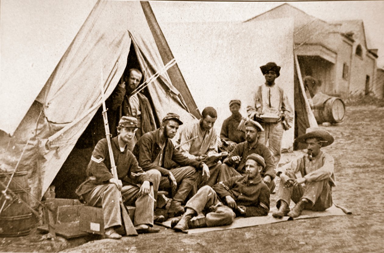 ಬೇಸಿಗೆ ಶಿಬಿರದ ದೃಶ್ಯ, 1861-65 ಟರ್ಕ್ by Mathew B. Brady