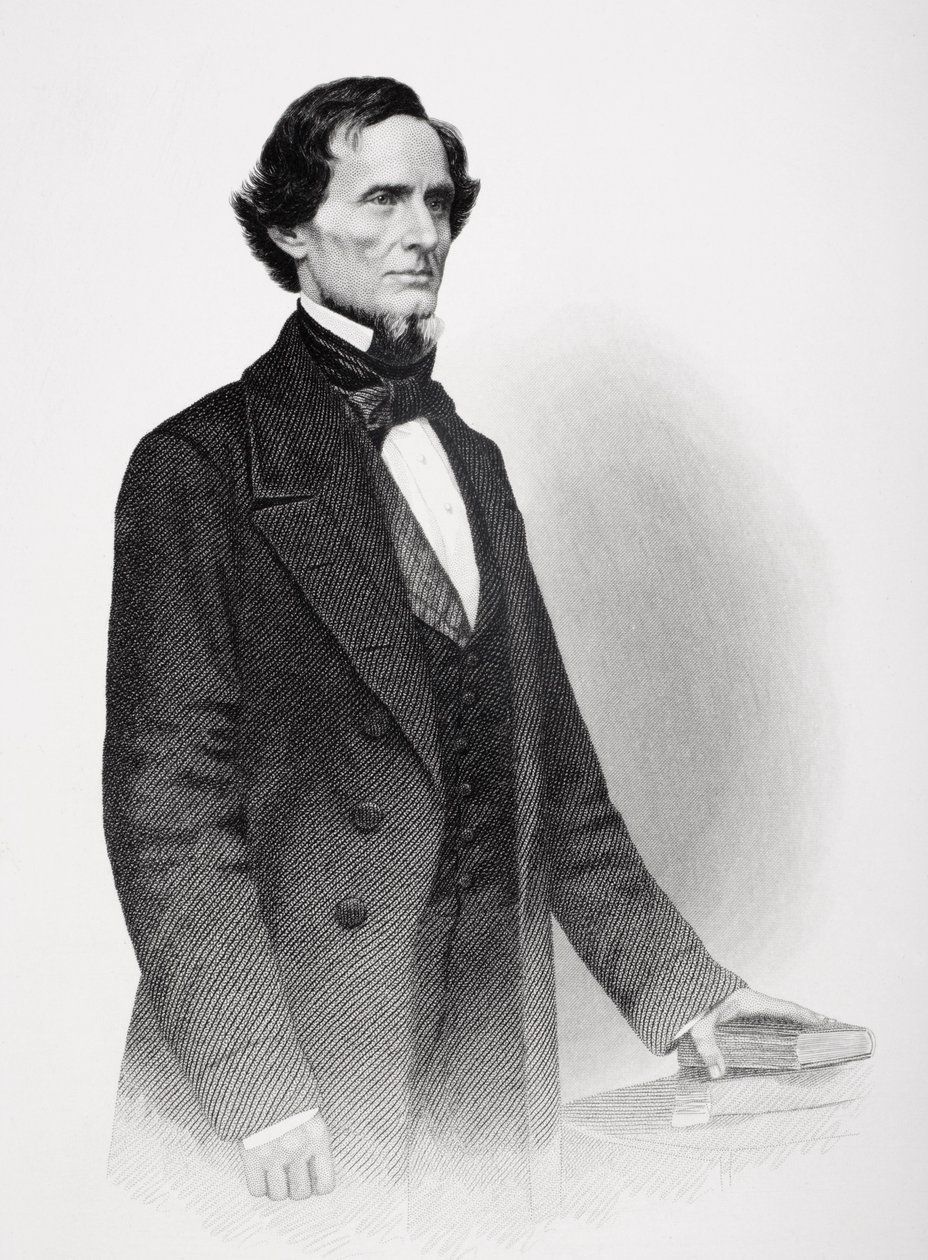 Portrait of Jefferson Davis (1808-1889)  by Mathew B. Brady