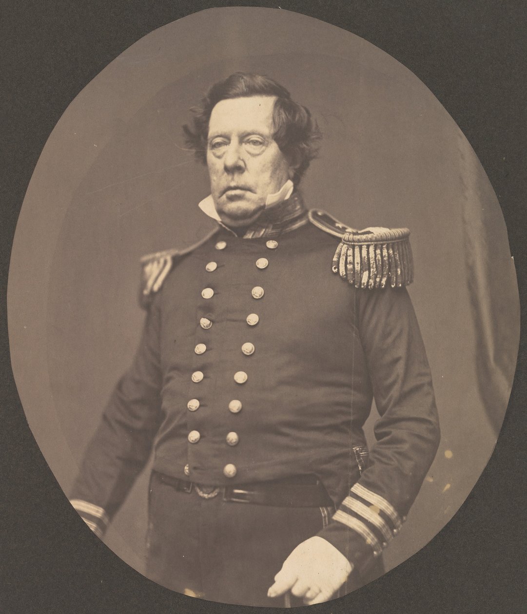 [Amiral Matthew Calbraith Perry], 1856-58. by Mathew Brady