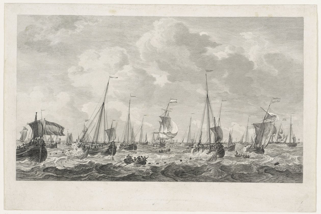 Ringa balıkçılığı, 1781 by Mathias de Sallieth