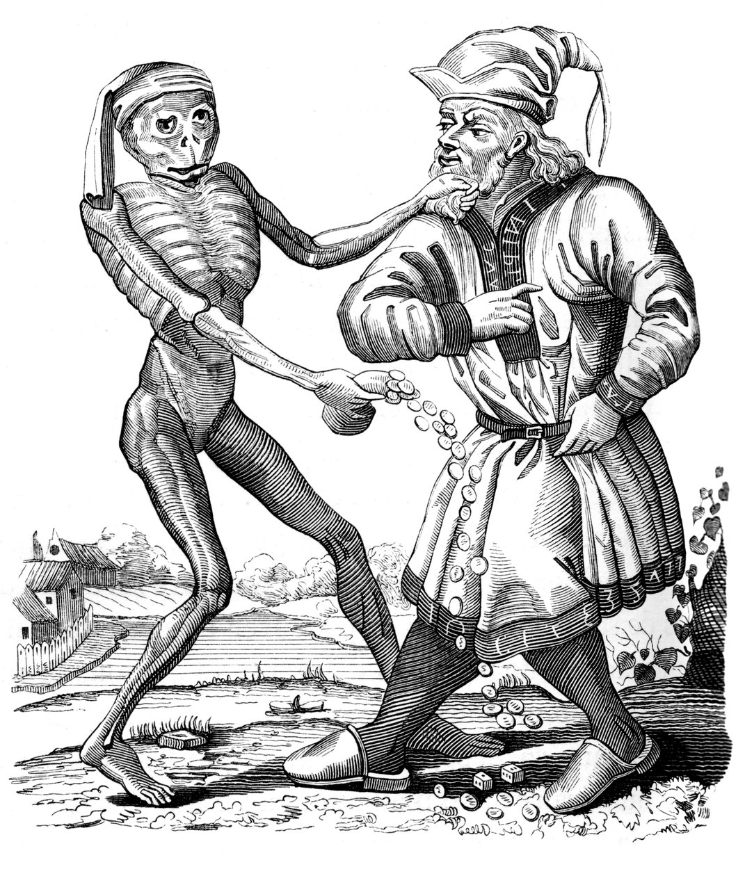 Ölüm ve Yahudi, 17. yüzyıl 1849. by Mathieu Marian