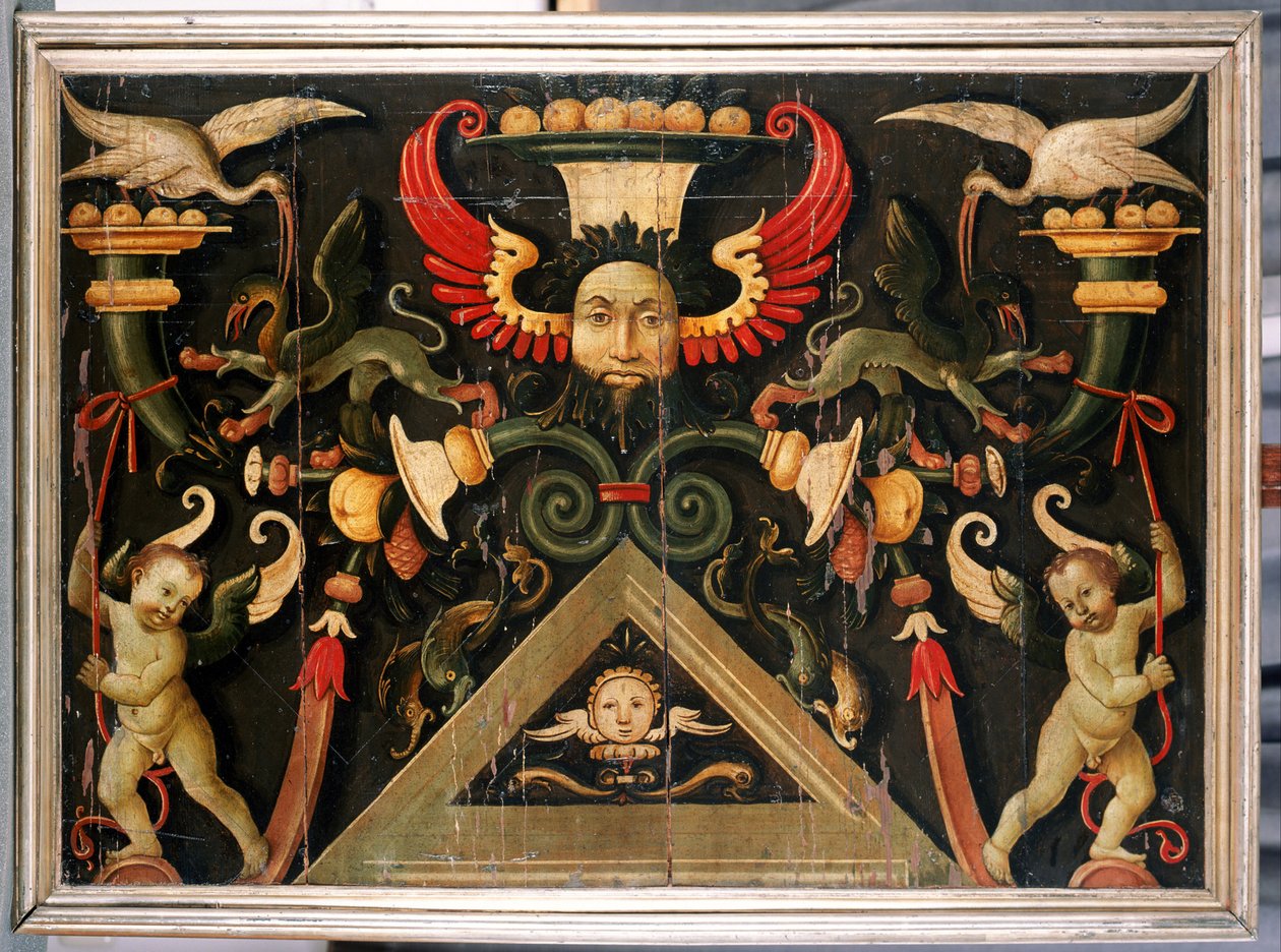 Groteskler, c.1510-15 (çam ağacı üzerinde tempera) by Matteo di Giuliano di Lorenzo Balducci
