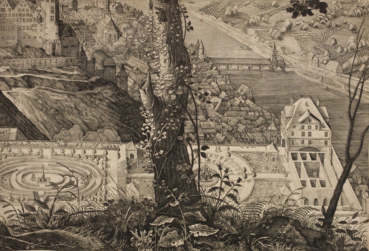Hortus Palatinus. Heidelberg Kalesi Bahçeleri by Matthäus Merian d.Æ.