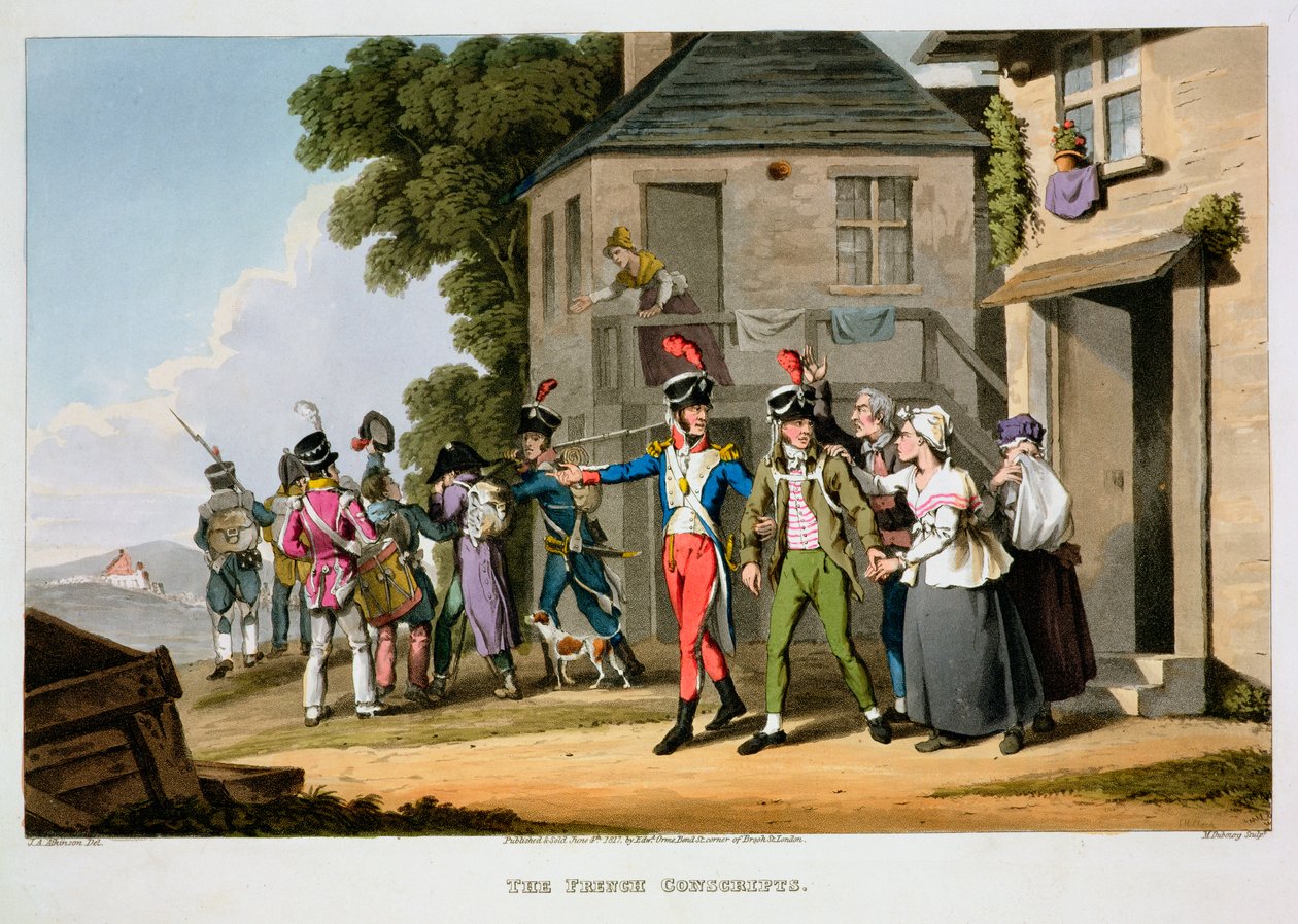 'Fransız Askerleri', 1817 by Matthew Dubourg