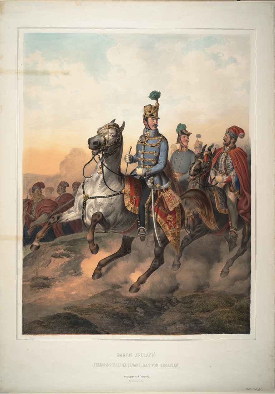 Buim Kontu Josip Jelacic, 1849 by Matthias Trentsensky