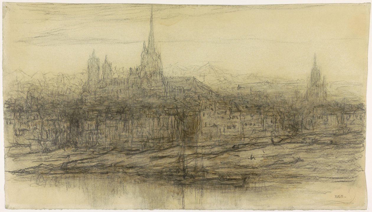 Rouen manzarası by Matthijs Maris