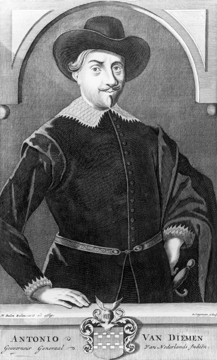 Dirk Jongman (d.1684) tarafından oyulmuş Antony van Diemen (1593-1645) portresi by Matthys Balen