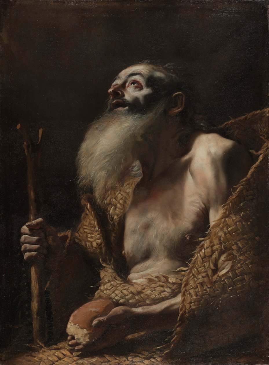 Aziz Paul Hermit, c. 1662-1664. by Mattia Preti