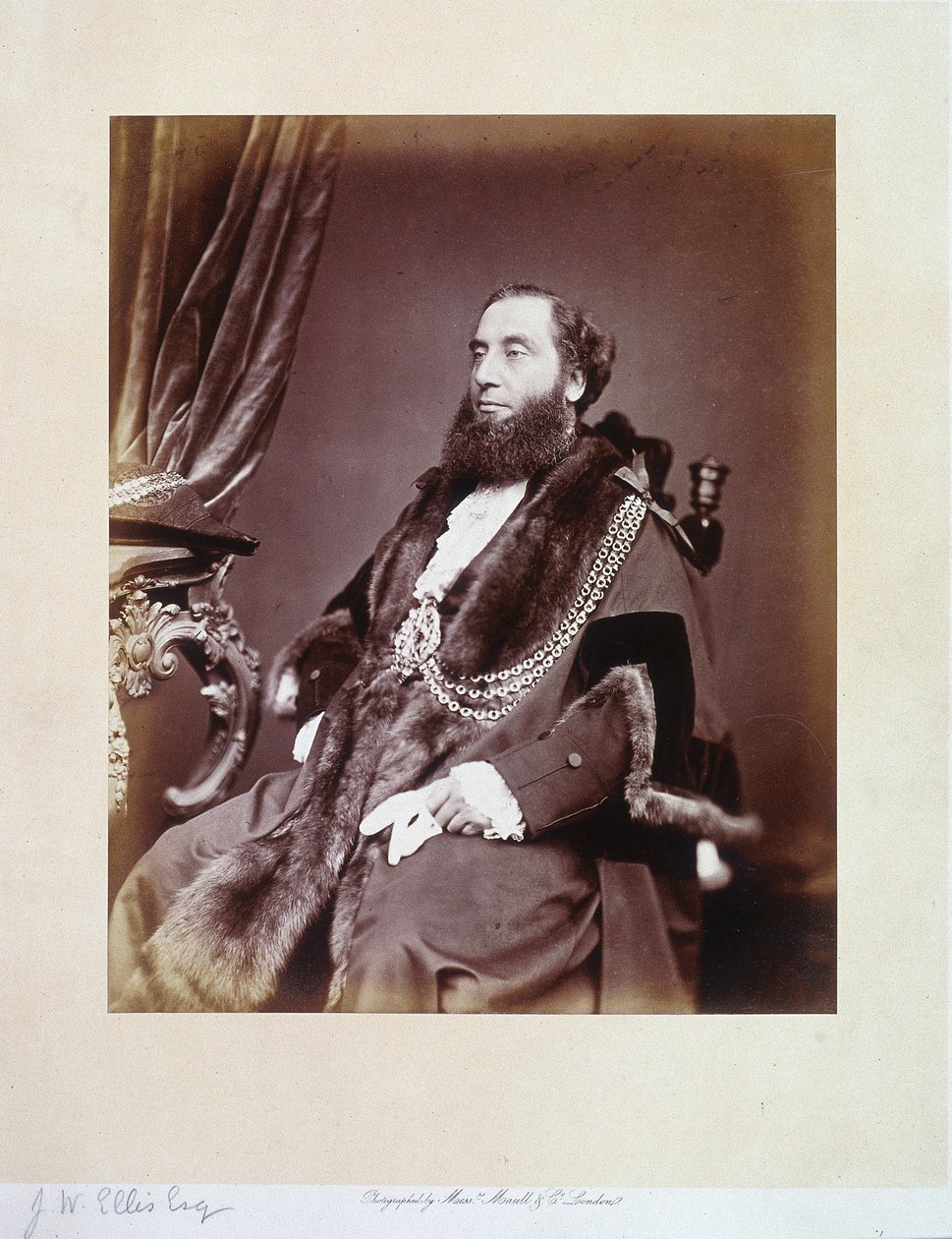 Sir John Whittaker Ellis, c1865 by Maull and Co