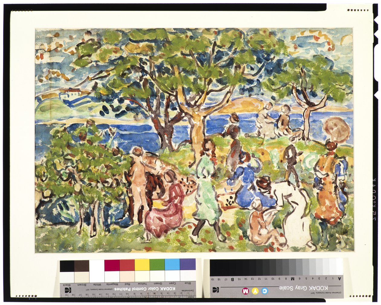 Piknik, c.1912-15 (grafit üzerine wc ve pastel) by Maurice Brazil Prendergast