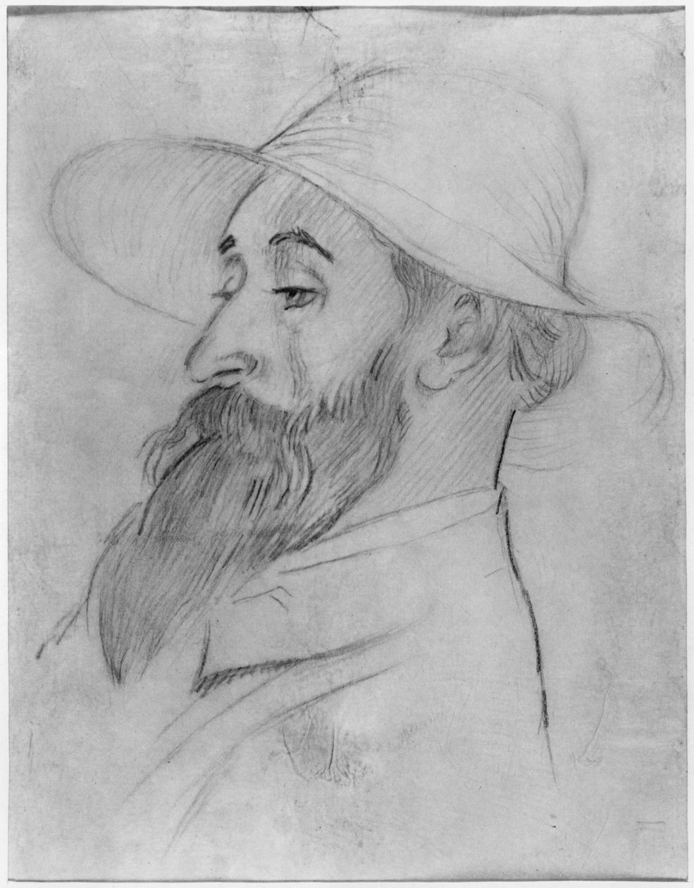 Aristide Maillol, 1902 (kağıt üzerinde kurşun kalem ve karakalem) by Maurice Denis