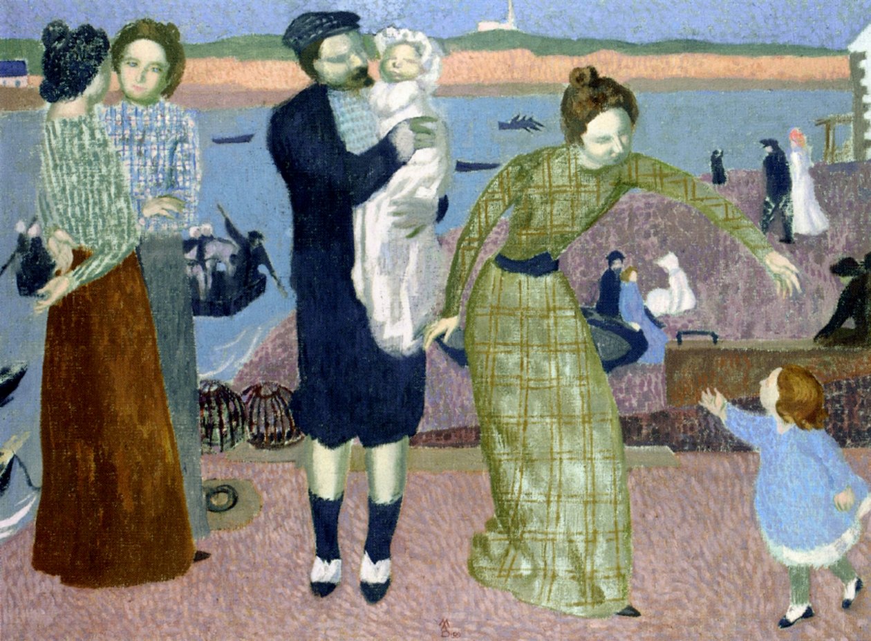 Sahildeki Parisliler, 1899 by Maurice Denis