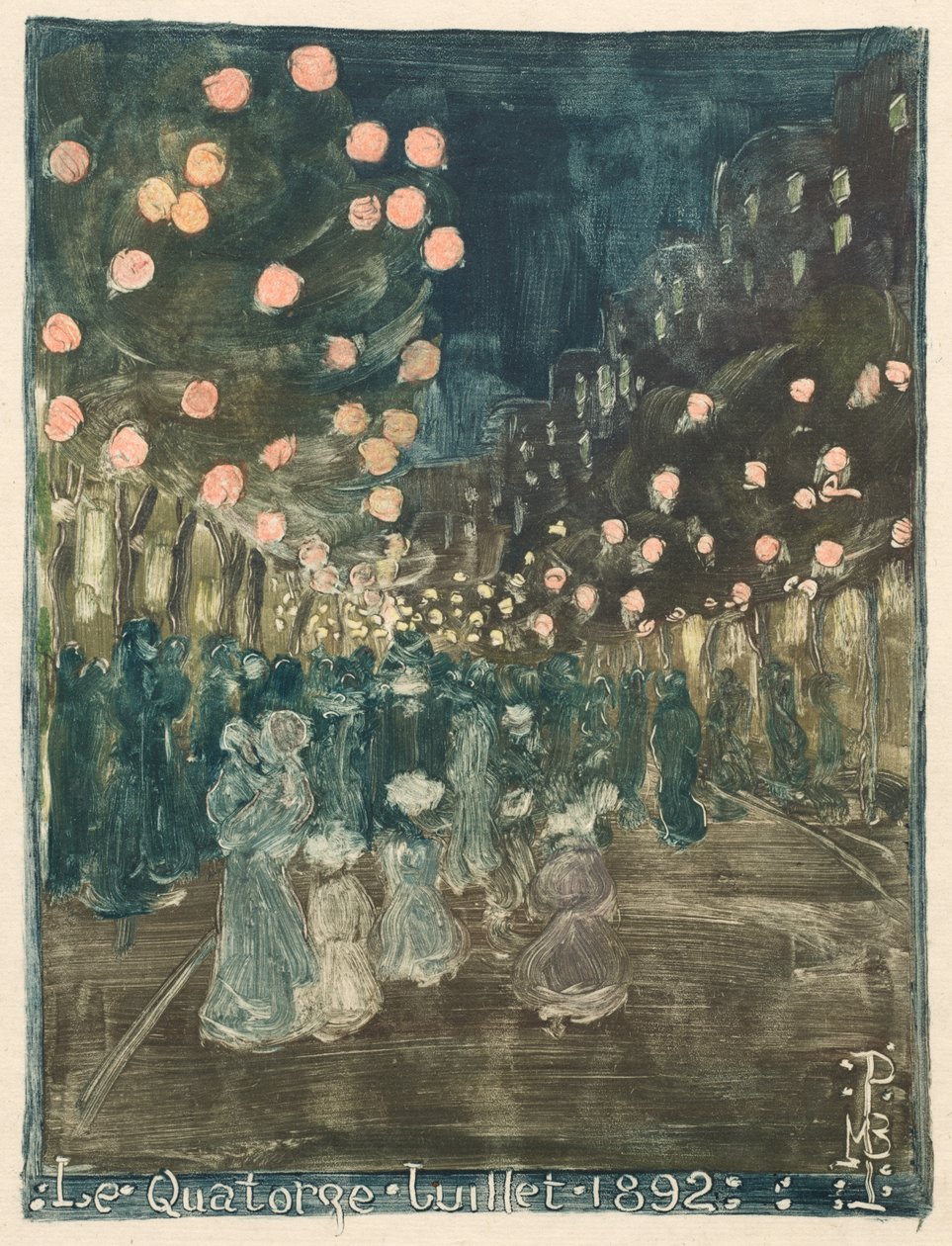 Bastille Günü, 1892. by Maurice Brazil Prendergast