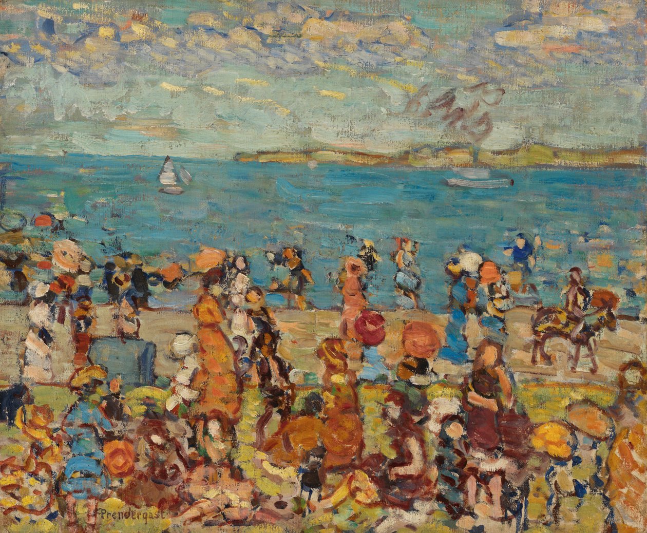 plaj sahnesi by Maurice Brazil Prendergast