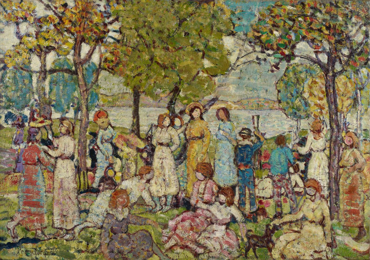 Tatiller, c.1920 by Maurice Brazil Prendergast