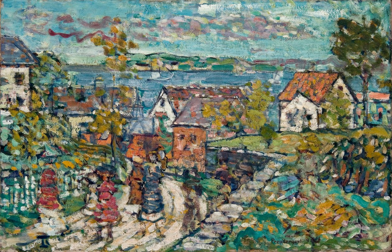 Manzara (Yol ve Kasaba) by Maurice Brazil Prendergast